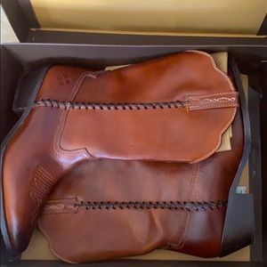 Brown Leather Cowboy Boots